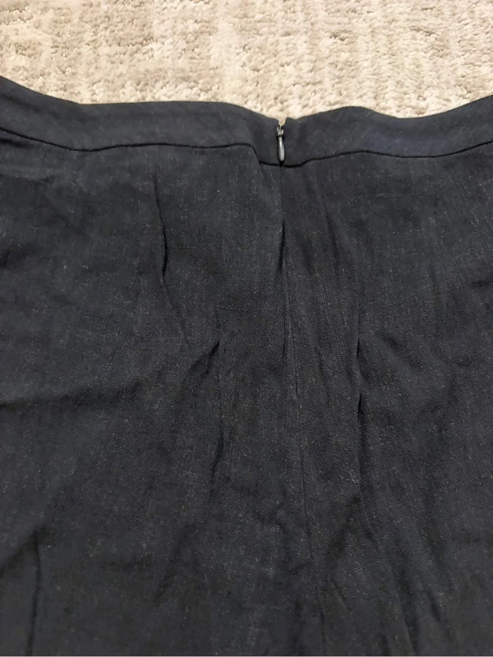 Aqua Black Ruffle Woven Wrap linen blend Skort size medium brand NWT